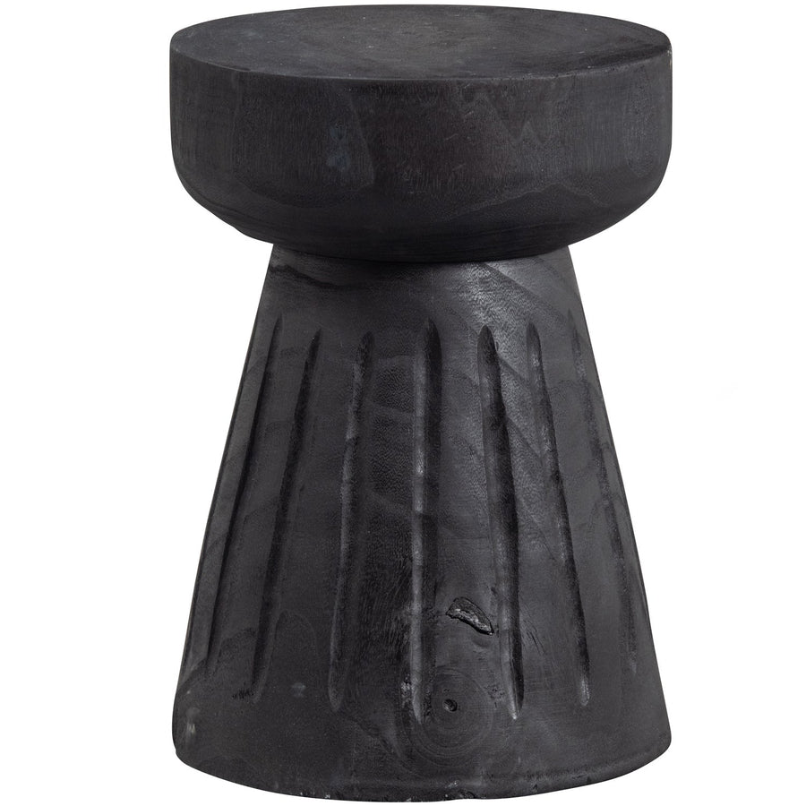 BORRE KRUK HOUT ZWART 40XO28 CM