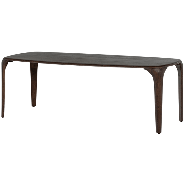 FIORE EETTAFEL MANGOHOUT DONKERBRUIN 230x95 CM