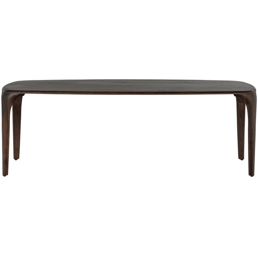 FIORE EETTAFEL MANGOHOUT DONKERBRUIN 230x95 CM