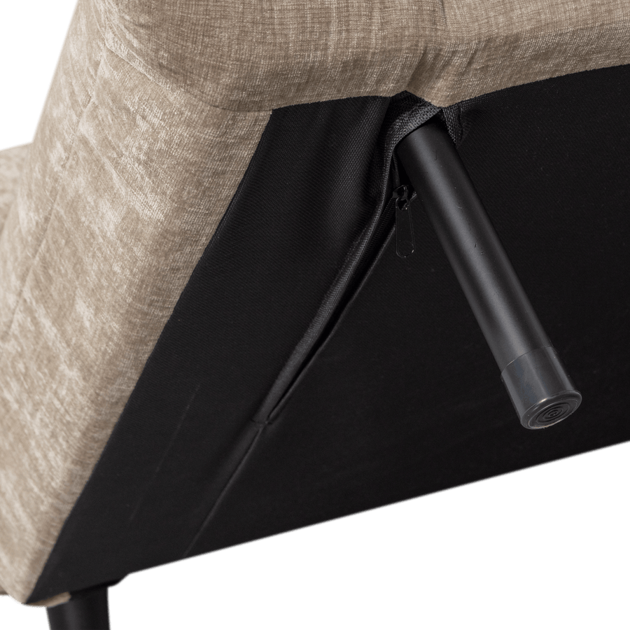 XEM 1-PERSOONS SLAAPBANK VELVET NATUREL