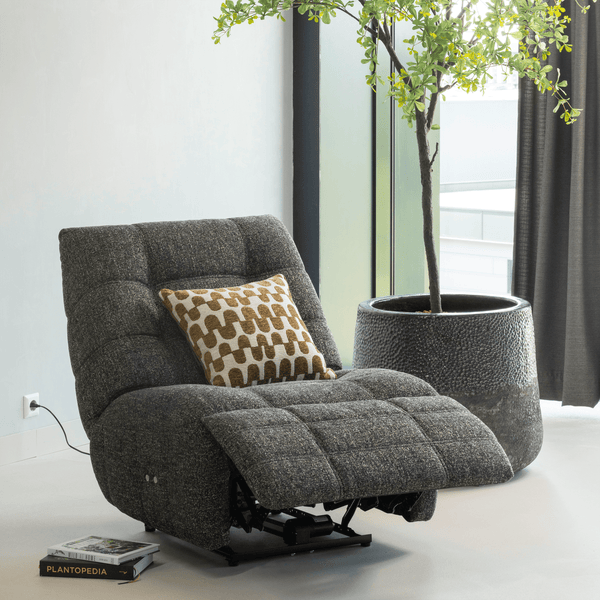 HEIN RELAXFAUTEUIL ELEKTRISCH ANTRACIET/BRUIN MELANGE