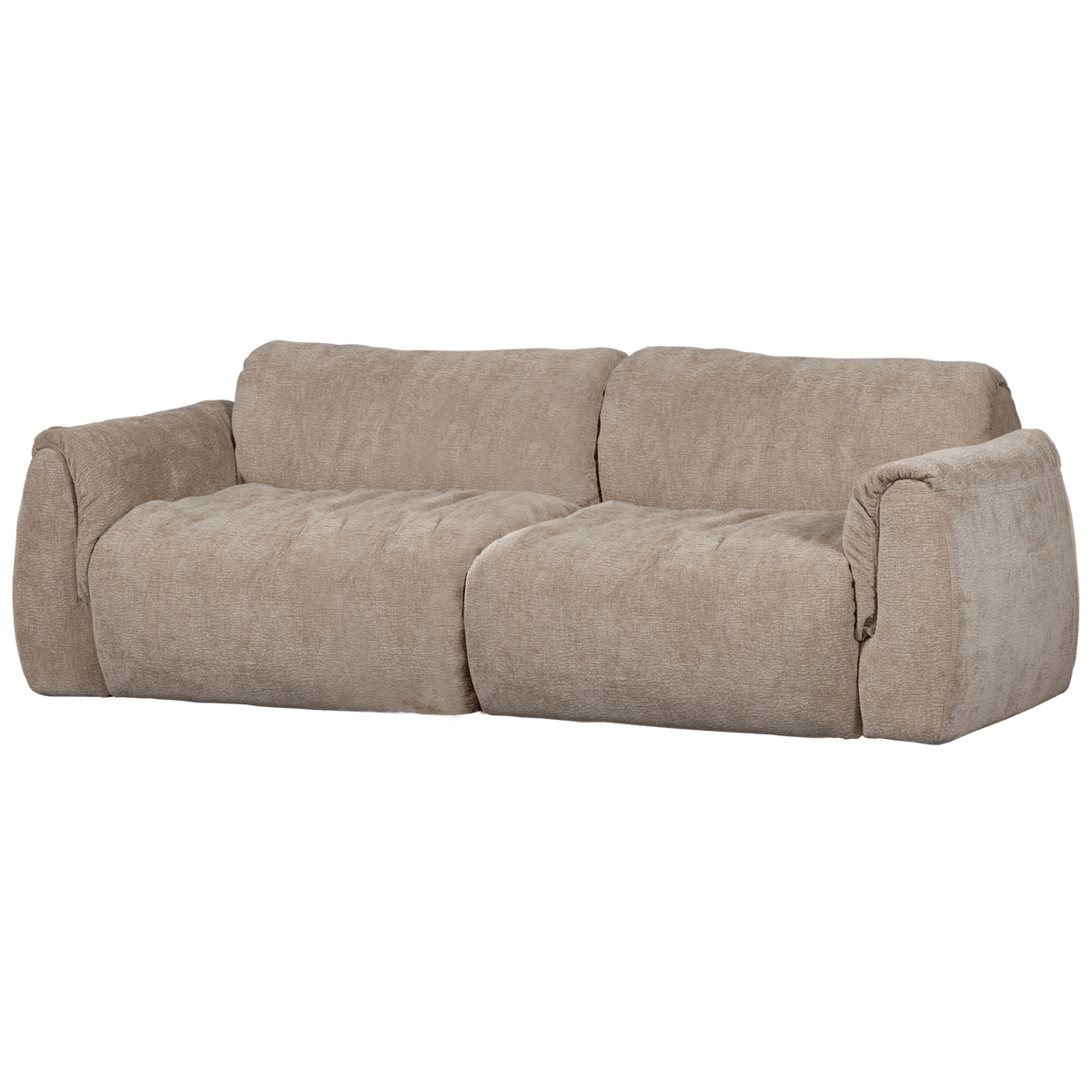BAGGY 2-ZITS BANK 3D CHENILLE ZAND