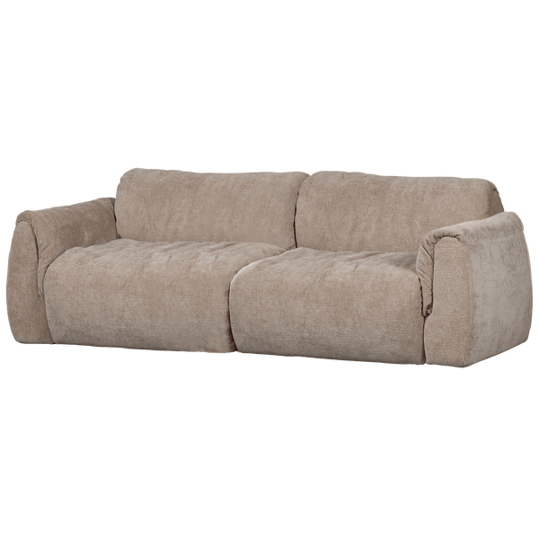 BAGGY 2-ZITS BANK 3D CHENILLE ZAND