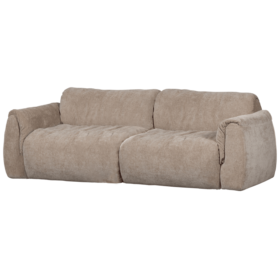 BAGGY 2-ZITS BANK 3D CHENILLE ZAND