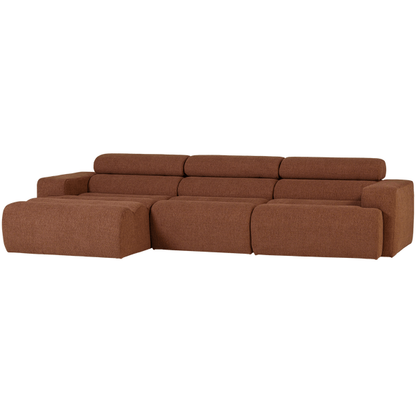 NOVI CHAISE LONGUE BANK LINKS BOUCLE TERRA