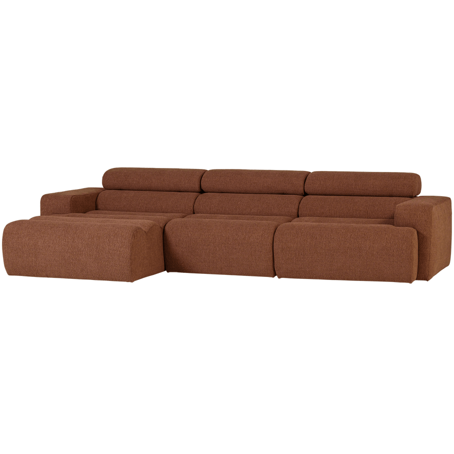 NOVI CHAISE LONGUE BANK LINKS BOUCLE TERRA