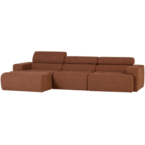 NOVI CHAISE LONGUE BANK LINKS BOUCLE TERRA