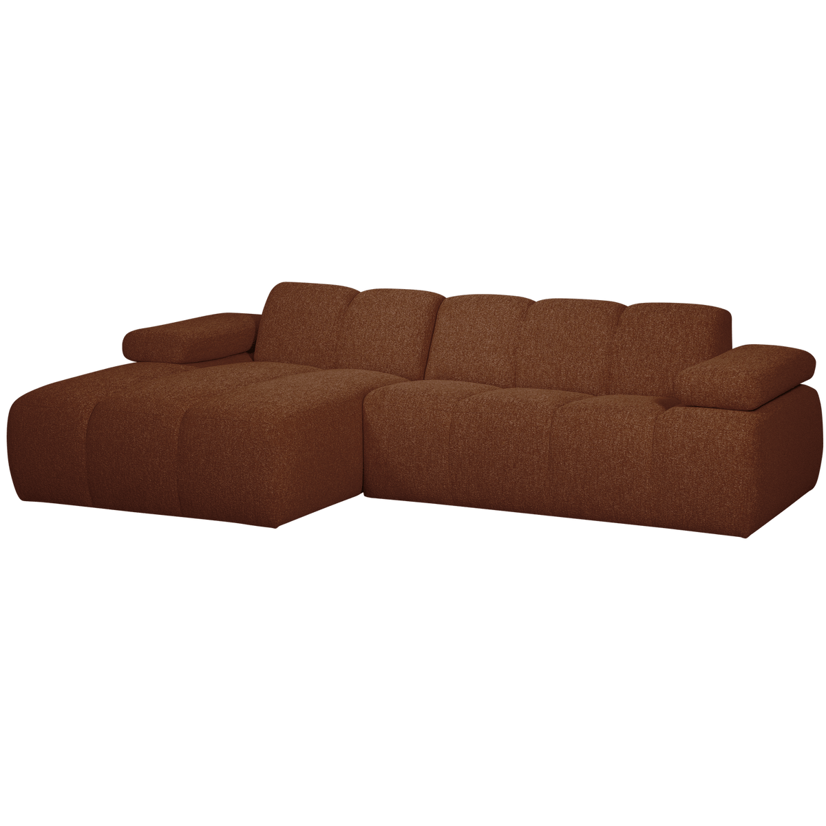 MOJO CHAISE LONGUE BANK LINKS BOUCLE ROESTBRUIN MELANGE