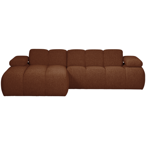 MOJO CHAISE LONGUE BANK LINKS BOUCLE ROESTBRUIN MELANGE