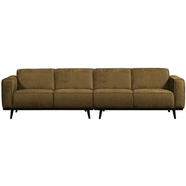 STATEMENT 4-ZITS BANK 280 CM STRUCTURE VELVET BRASS
