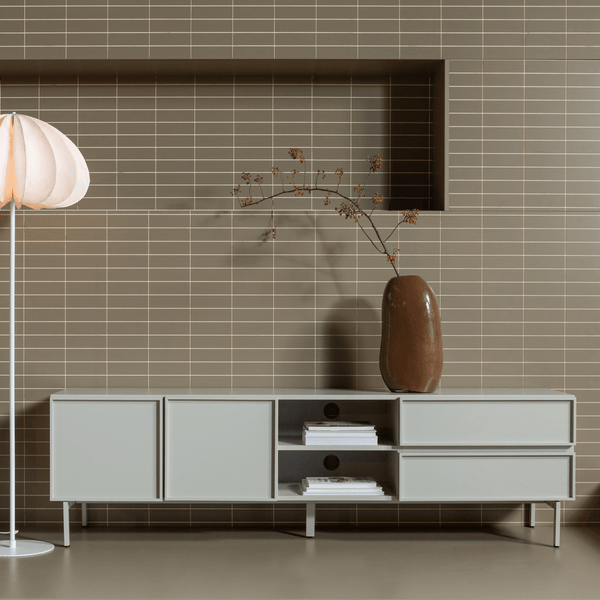 DALIA VLOERLAMP TYVEK PAPIER WIT 150XO50 CM