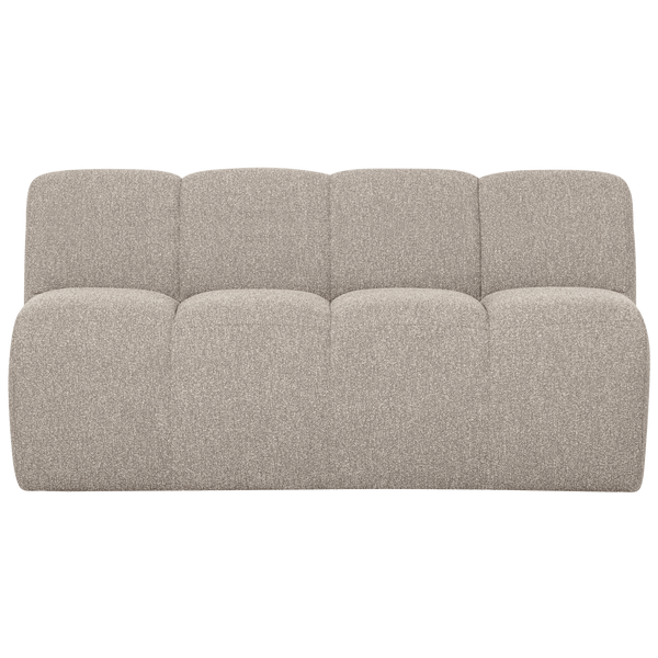 MOJO EETBANK 164 CM MET RUGLEUNING BOUCLE BEIGE MELANGE