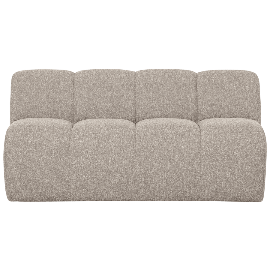 MOJO EETBANK 164 CM MET RUGLEUNING BOUCLE BEIGE MELANGE
