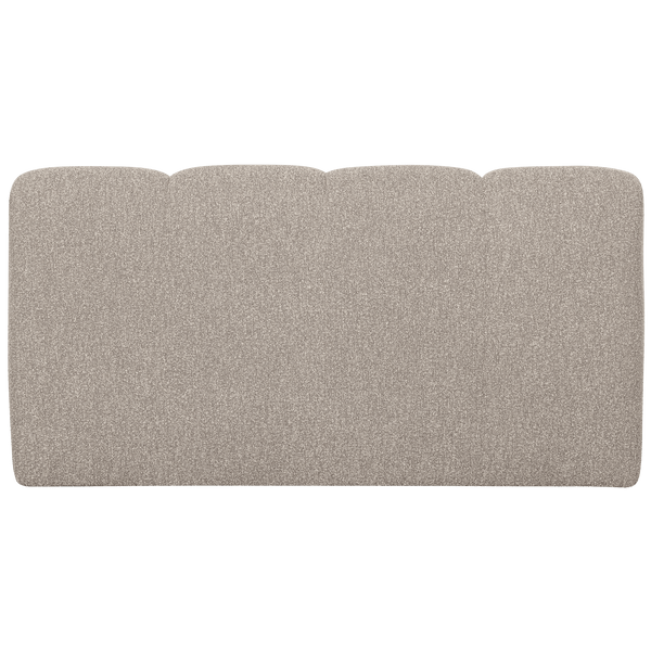MOJO EETBANK 164 CM MET RUGLEUNING BOUCLE BEIGE MELANGE
