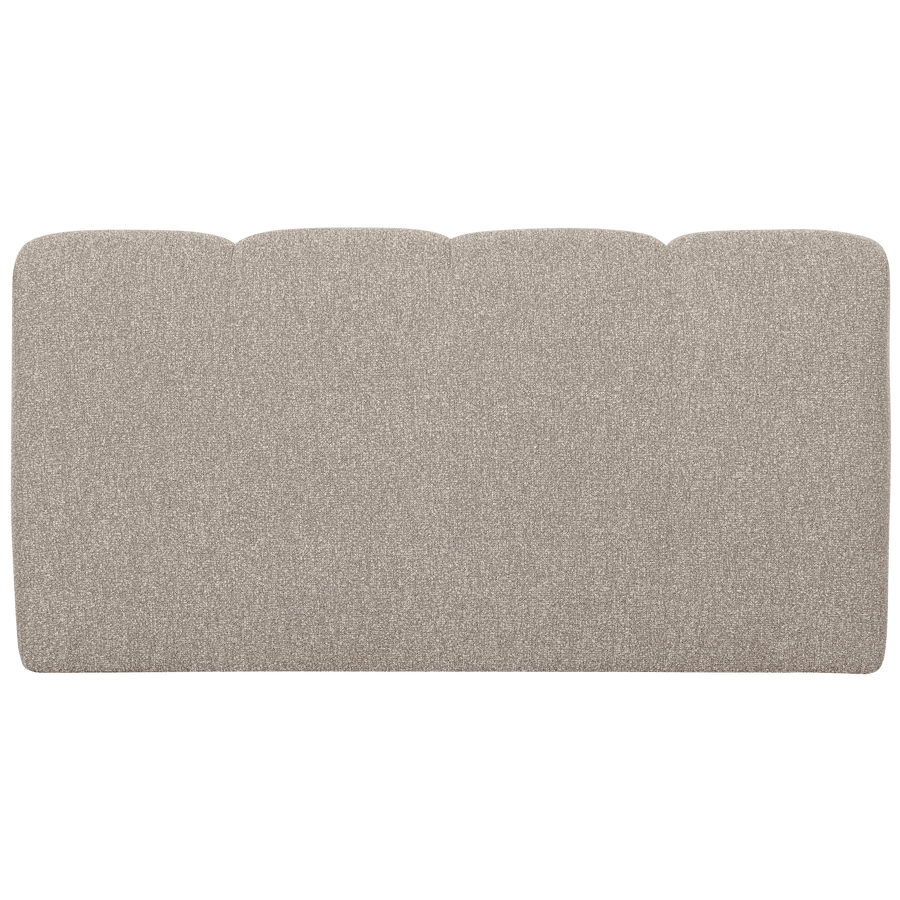 MOJO EETBANK 164 CM MET RUGLEUNING BOUCLE BEIGE MELANGE