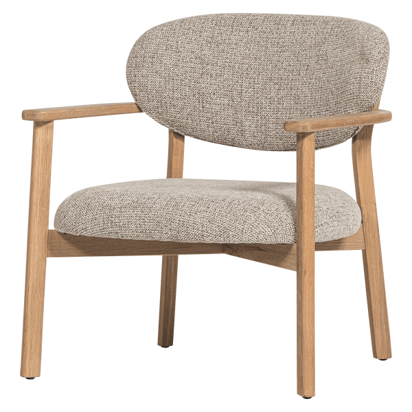 UDAR FAUTEUIL NATUREL MET HOUTEN FRAME NATUREL