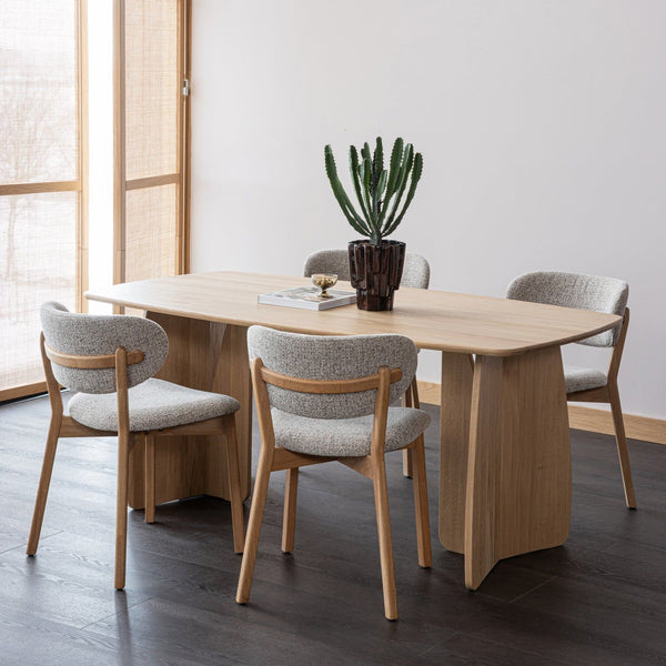 UDAR FAUTEUIL NATUREL MET HOUTEN FRAME NATUREL