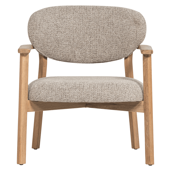 UDAR FAUTEUIL NATUREL MET HOUTEN FRAME NATUREL