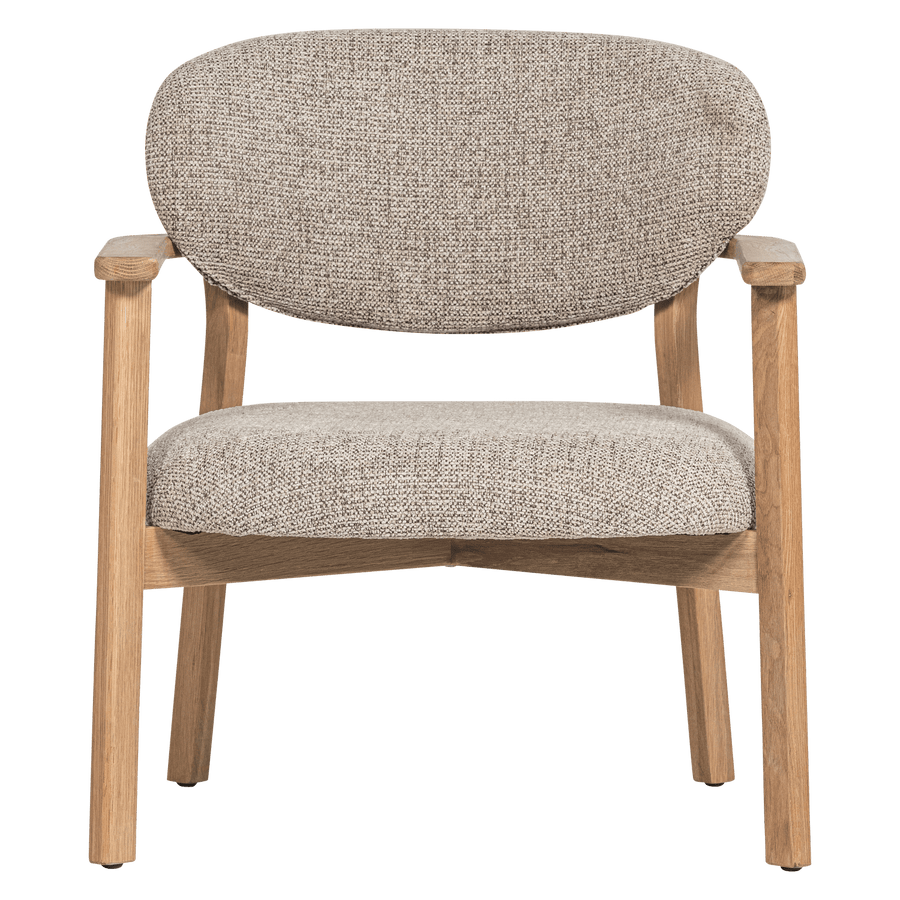 UDAR FAUTEUIL NATUREL MET HOUTEN FRAME NATUREL