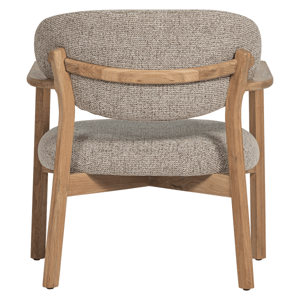UDAR FAUTEUIL NATUREL MET HOUTEN FRAME NATUREL