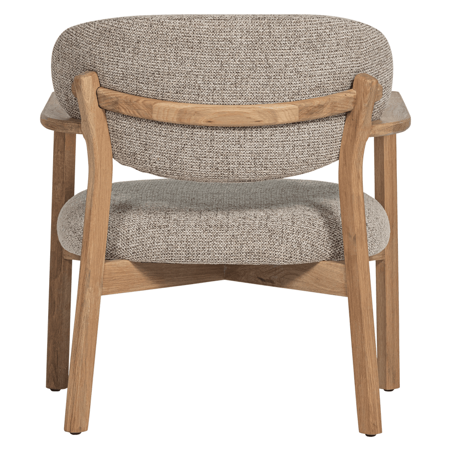 UDAR FAUTEUIL NATUREL MET HOUTEN FRAME NATUREL