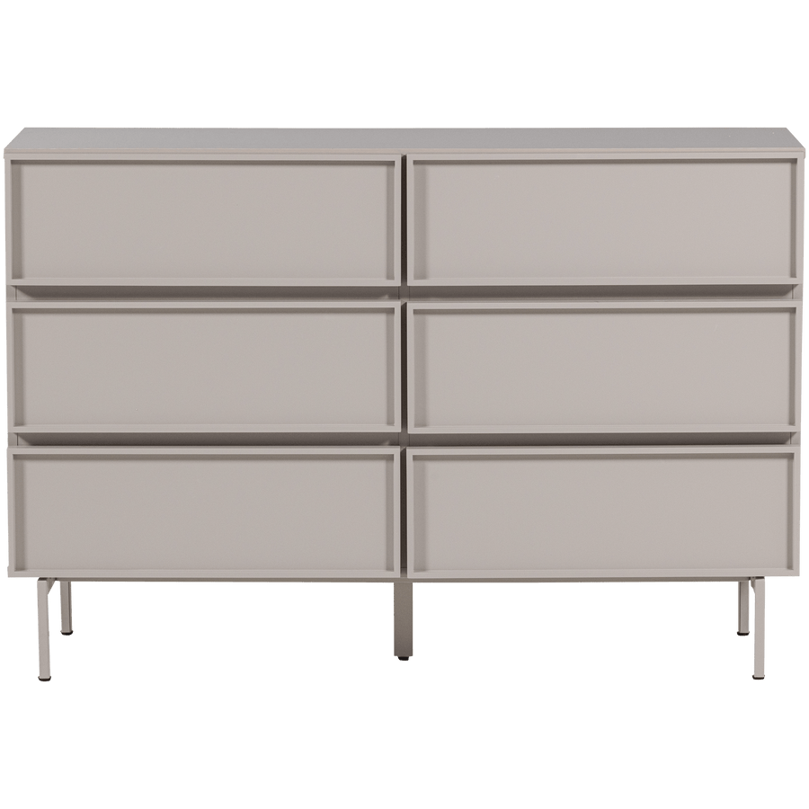 TOURS LADEKAST 6 LADES MELAMINE/MDF ZAND