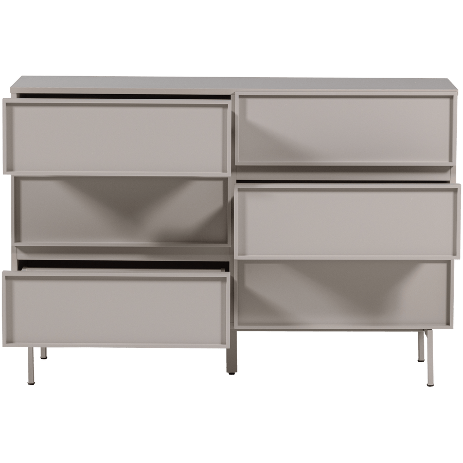 TOURS LADEKAST 6 LADES MELAMINE/MDF ZAND