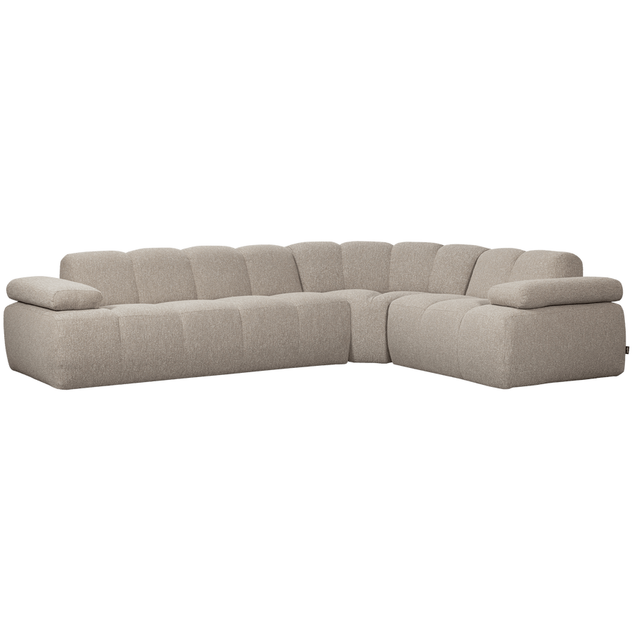 MOJO HOEKBANK RECHTS BOUCLE BEIGE MELANGE