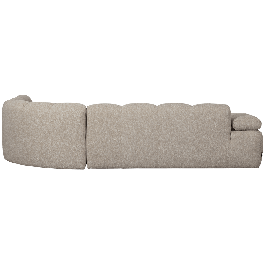 MOJO HOEKBANK RECHTS BOUCLE BEIGE MELANGE