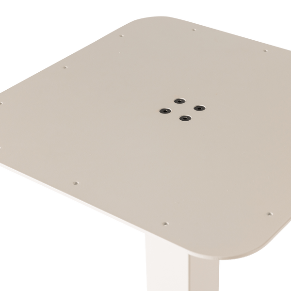 BISTRO VIERKANTE BARTAFEL POOT METAAL DAKARGRAU 105X50X50 CM