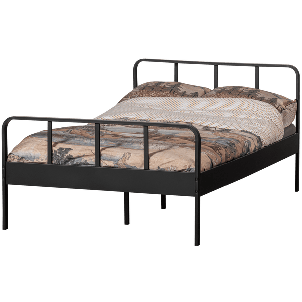 MEES BED TWIJFELAAR METAAL ZWART 120X200 CM