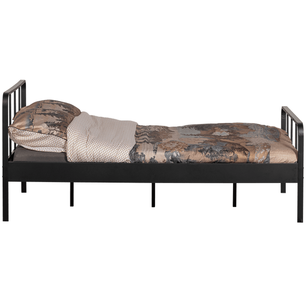MEES BED TWIJFELAAR METAAL ZWART 120X200 CM