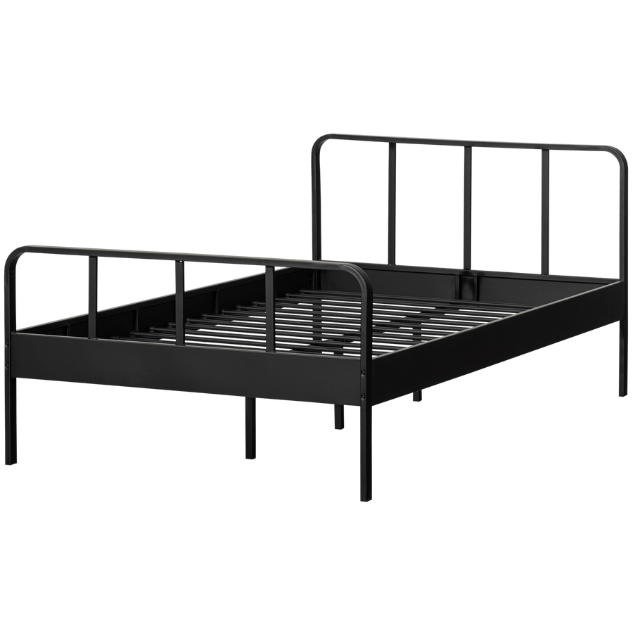 MEES BED TWIJFELAAR METAAL ZWART 120X200 CM