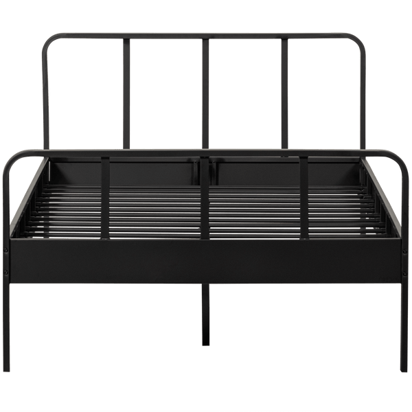 MEES BED TWIJFELAAR METAAL ZWART 120X200 CM