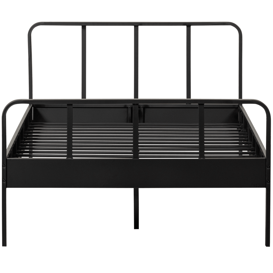 MEES BED TWIJFELAAR METAAL ZWART 120X200 CM