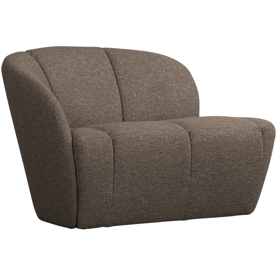 MOJO 2-ZITS BANKJE LINKS BOUCLE BRUIN MELANGE