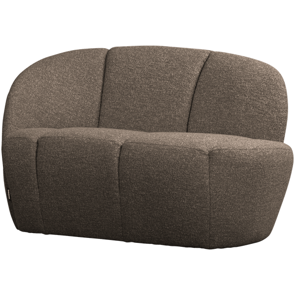 MOJO 2-ZITS BANKJE LINKS BOUCLE BRUIN MELANGE