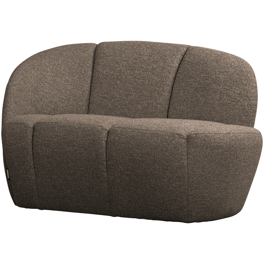 MOJO 2-ZITS BANKJE LINKS BOUCLE BRUIN MELANGE