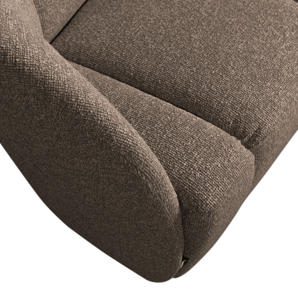 MOJO 2-ZITS BANKJE LINKS BOUCLE BRUIN MELANGE