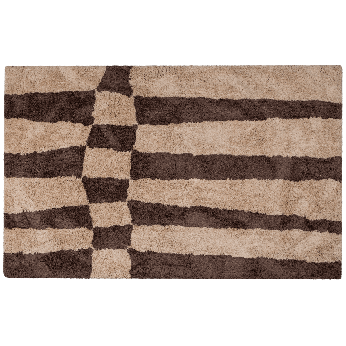 FAFA VLOERKLEED GRAFISCH DESSIN NATUREL/BRUIN 200X300 CM