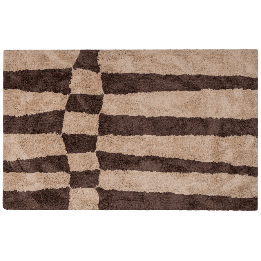 FAFA VLOERKLEED GRAFISCH DESSIN NATUREL/BRUIN 200X300 CM