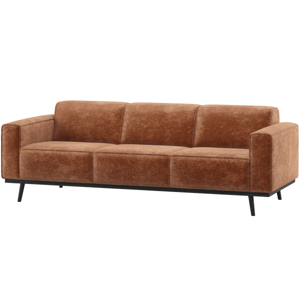 STATEMENT 3-ZITS BANK 230 CM CHENILLE VELVET TERRA