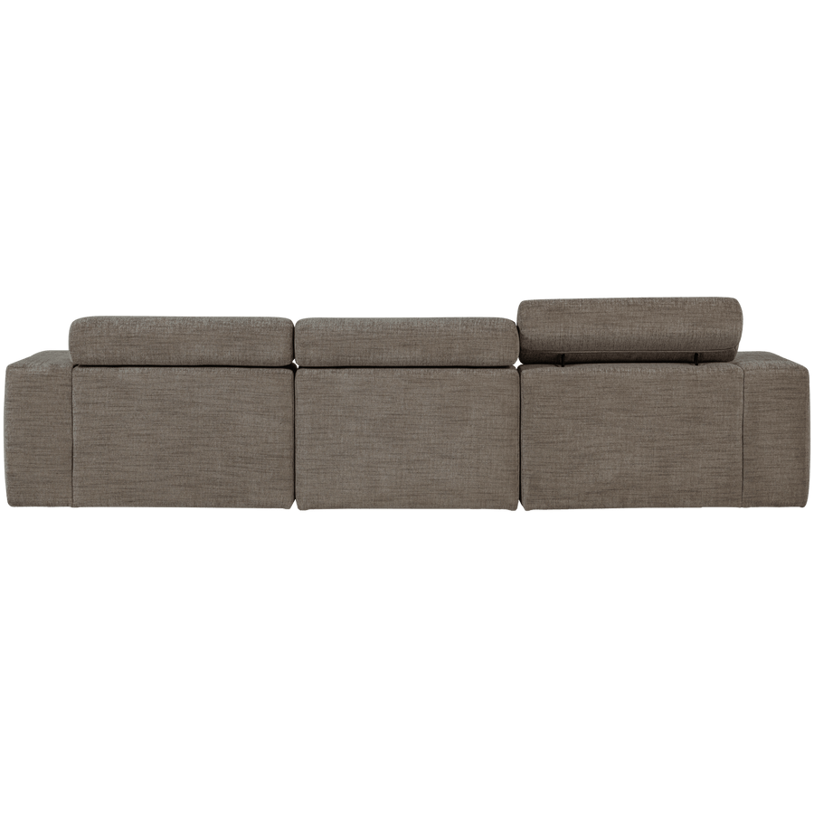 NOVI CHAISE LONGUE BANK RECHTS GRIJS MELANGE