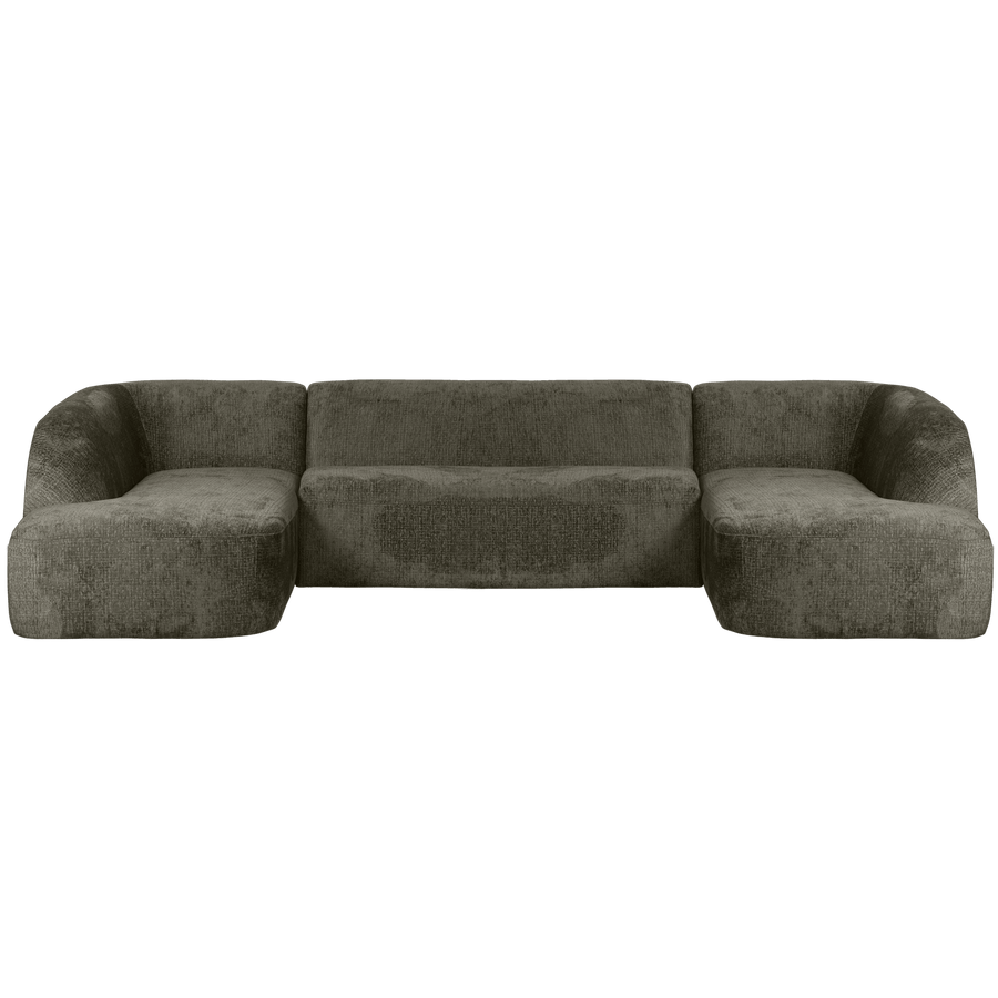 SLOPING U-VORM BANK STRUCTURE VELVET FROST