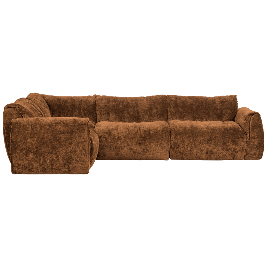 BAGGY HOEKBANK LINKS 3D CHENILLE MIDDENBRUIN