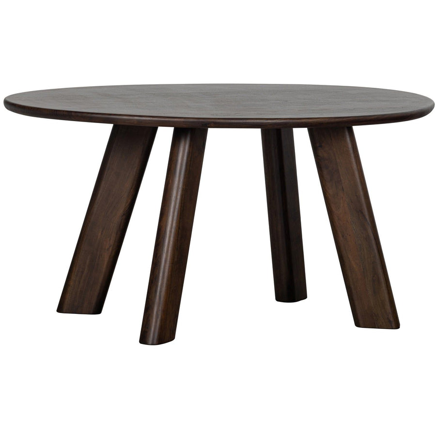 ROUNDLY EETTAFEL/BUREAU 160X110 CM MANGOHOUT DONKERBRUIN