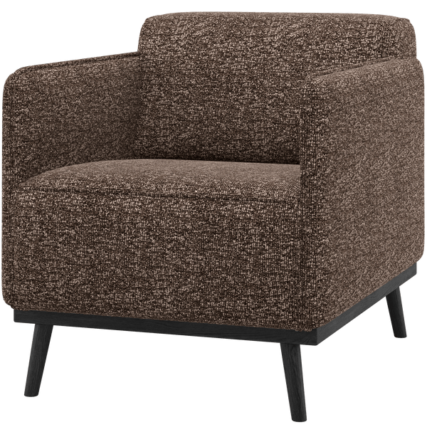 STATEMENT FAUTEUIL MET ARM BRUIN MELANGE