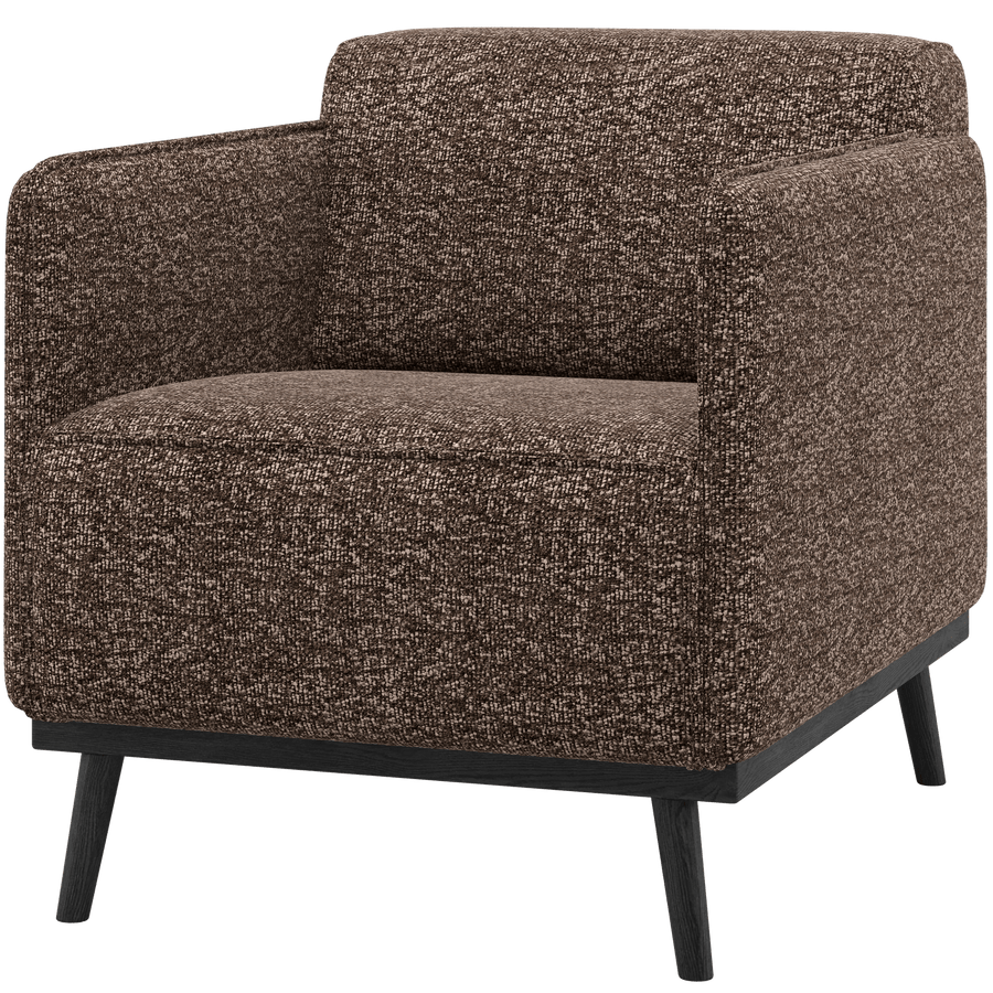 STATEMENT FAUTEUIL MET ARM BRUIN MELANGE