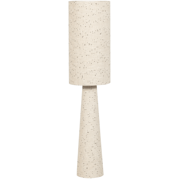 LOFT VLOERLAMP METAAL/BOUCLE NATUREL MET STIPPEN 130xO30 CM