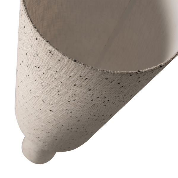 LOFT VLOERLAMP METAAL/BOUCLE NATUREL MET STIPPEN 130xO30 CM